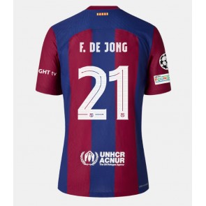 Barcelona Frenkie de Jong #21 Domaci Dres 2023-24 Kratak Rukavima